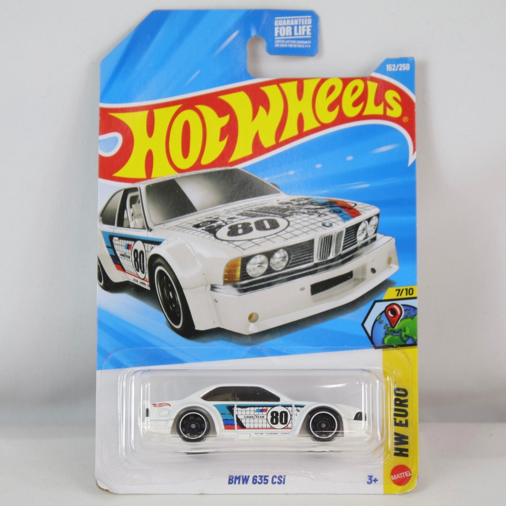 Hot Wheels White BMW 635 CSi Toy Car - NEW